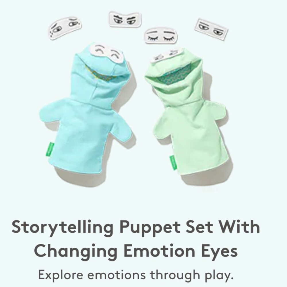 Lovevery Storytelling Puppet Set With Changing Emotion Eyes